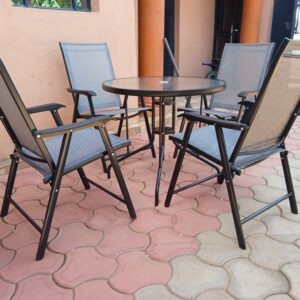 4-Seater Foldable Outdoor Dining Set