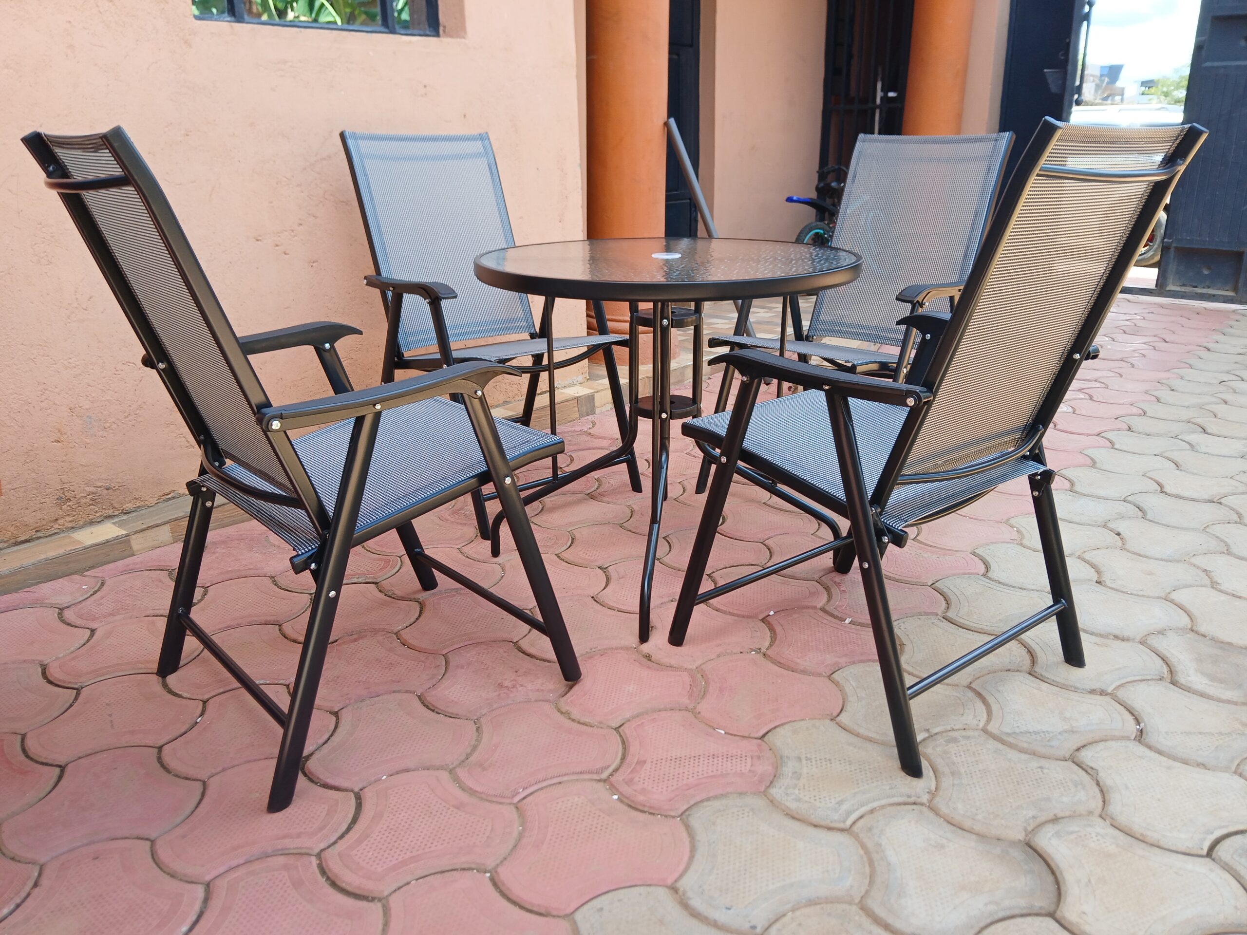 4-Seater Foldable Outdoor Dining Set