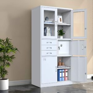 Premium Steel Filing Cabinet with Safe