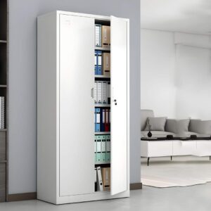 Modern 2-Door Lockable Storage Cabinet.