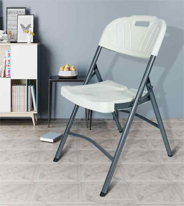 Premium White Plastic Folding Chair - Image 2