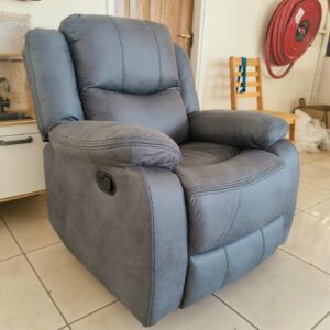Grey One-Seater Recliner Sofa.