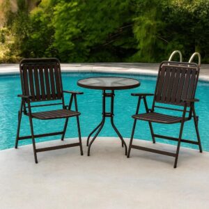 2-Seater Foldable Outdoor Set