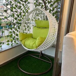 White Hammock Balcony Swing Chair