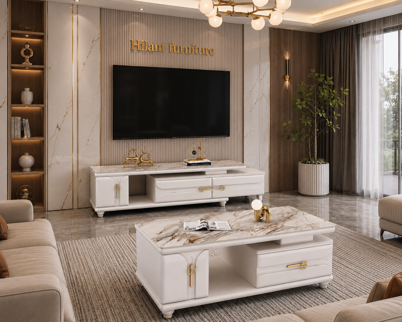 Unique Matching Coffee Table And Tv Stand