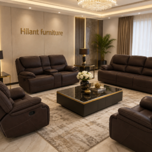 Seven-Seater King Size Fabric Recliner Sofa (3-2-1-1)