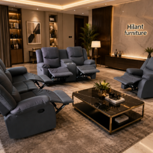 Gray 3+2+1 Imported Recliner Sofa Set.