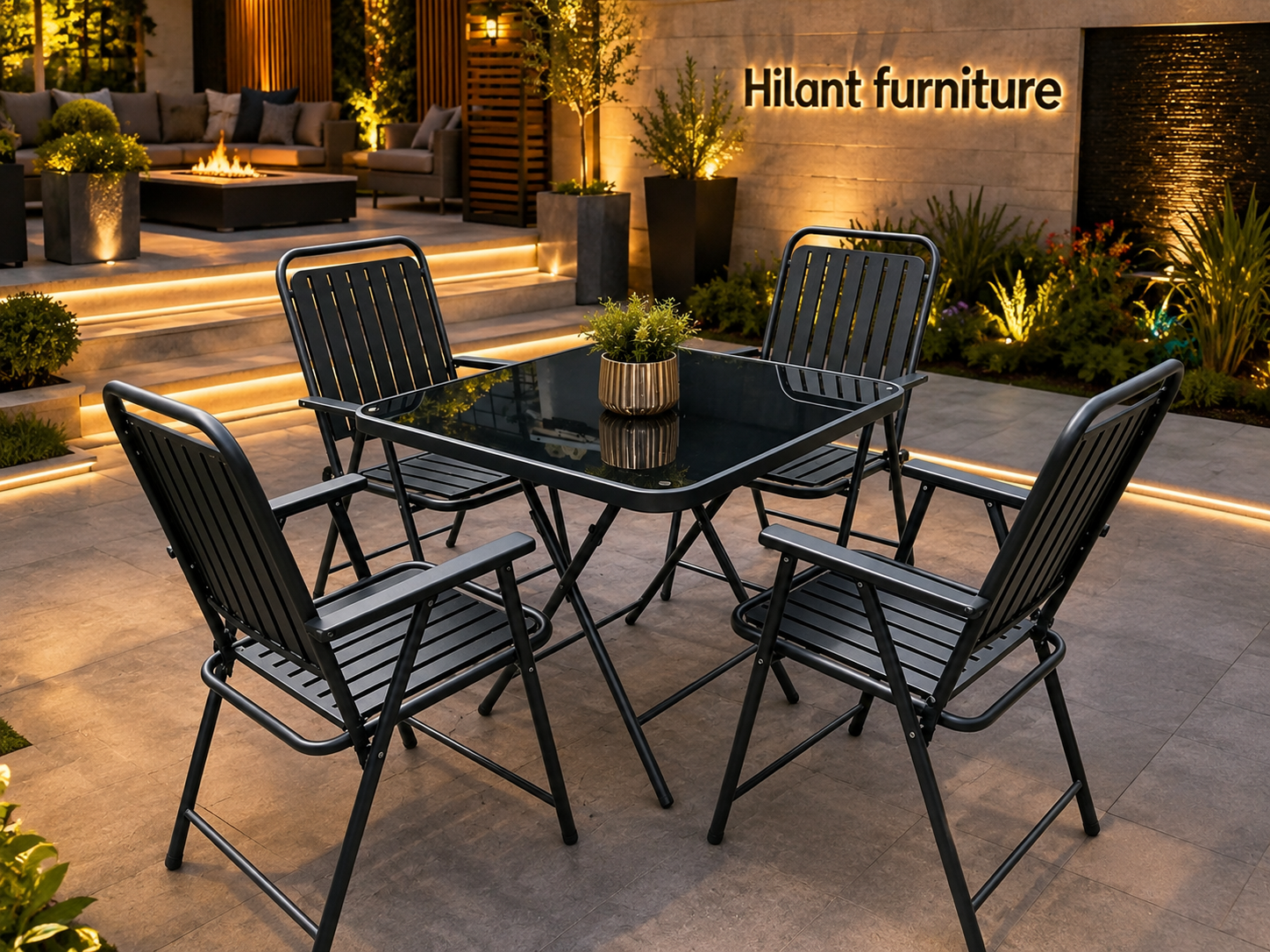 4-Seater All Foldable Outdoor Set. - Image 2
