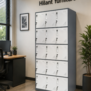 15-Door Heavy-Duty Steel Office Locker Cabinet.