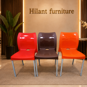 Coloured Heavy-Duty Plastic Stackable Chair.