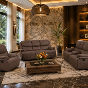 Luxury 6-Seater Fabric Recliner Sofa Set – 3+2+1.