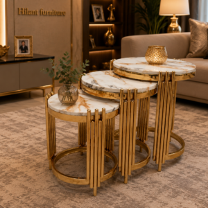 Marble 3-In-1 Nesting Stool Set.
